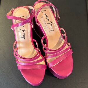 Fuchsia Strappy Sandals